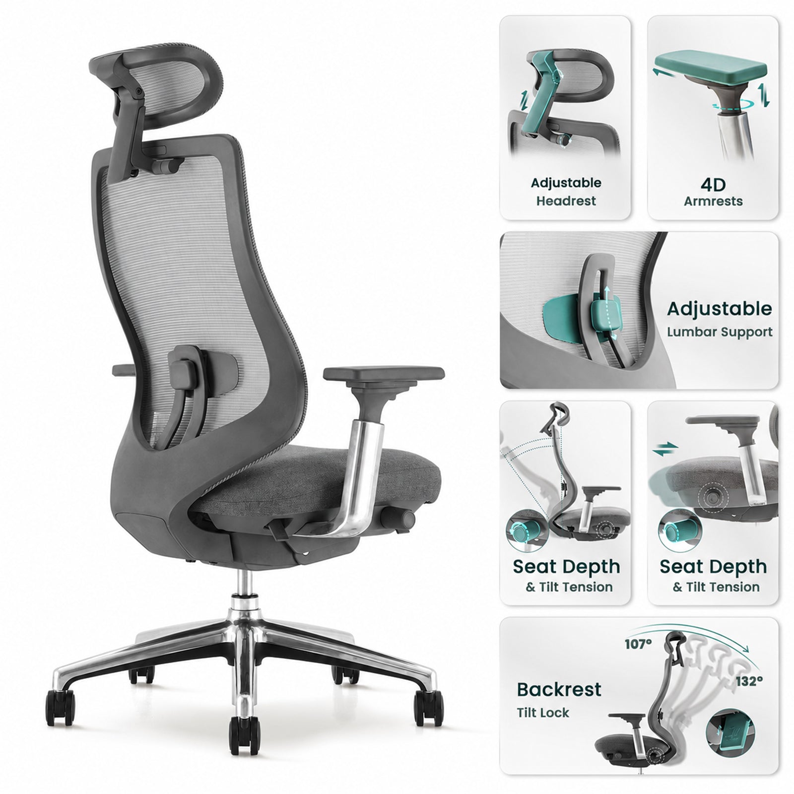 COLAMY ATLAS Executive Ergonomic Office Chair