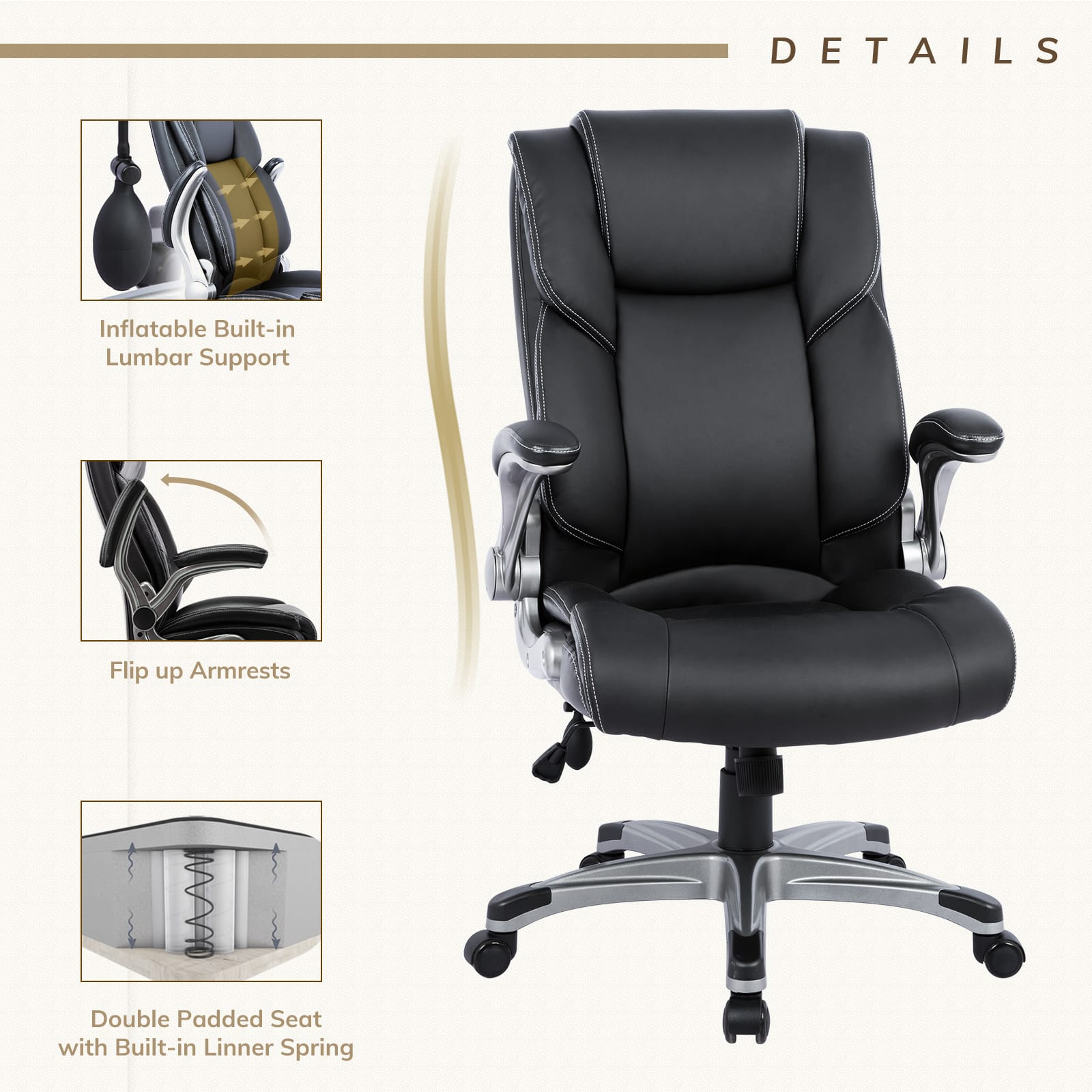 COLAMY GUARDIAN Managerial Office Chair