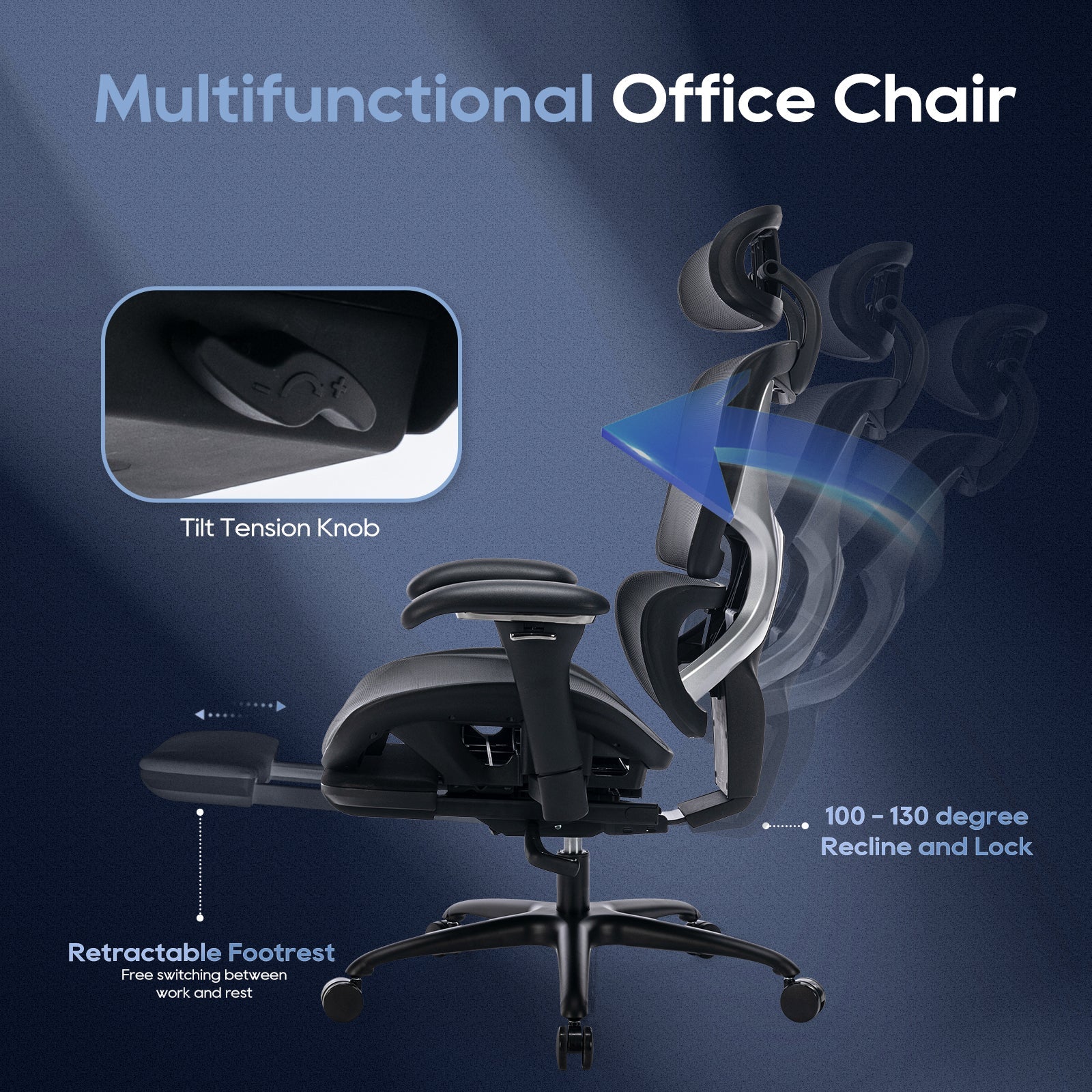 COLAMY AERIX Futuristic Ergonomic Office Chair