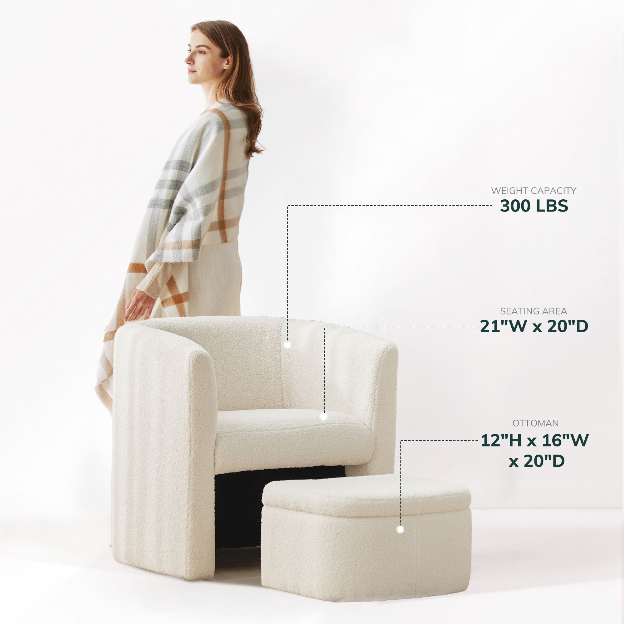 Chaise d'appoint minimaliste contemporaine COLAMY NUIA