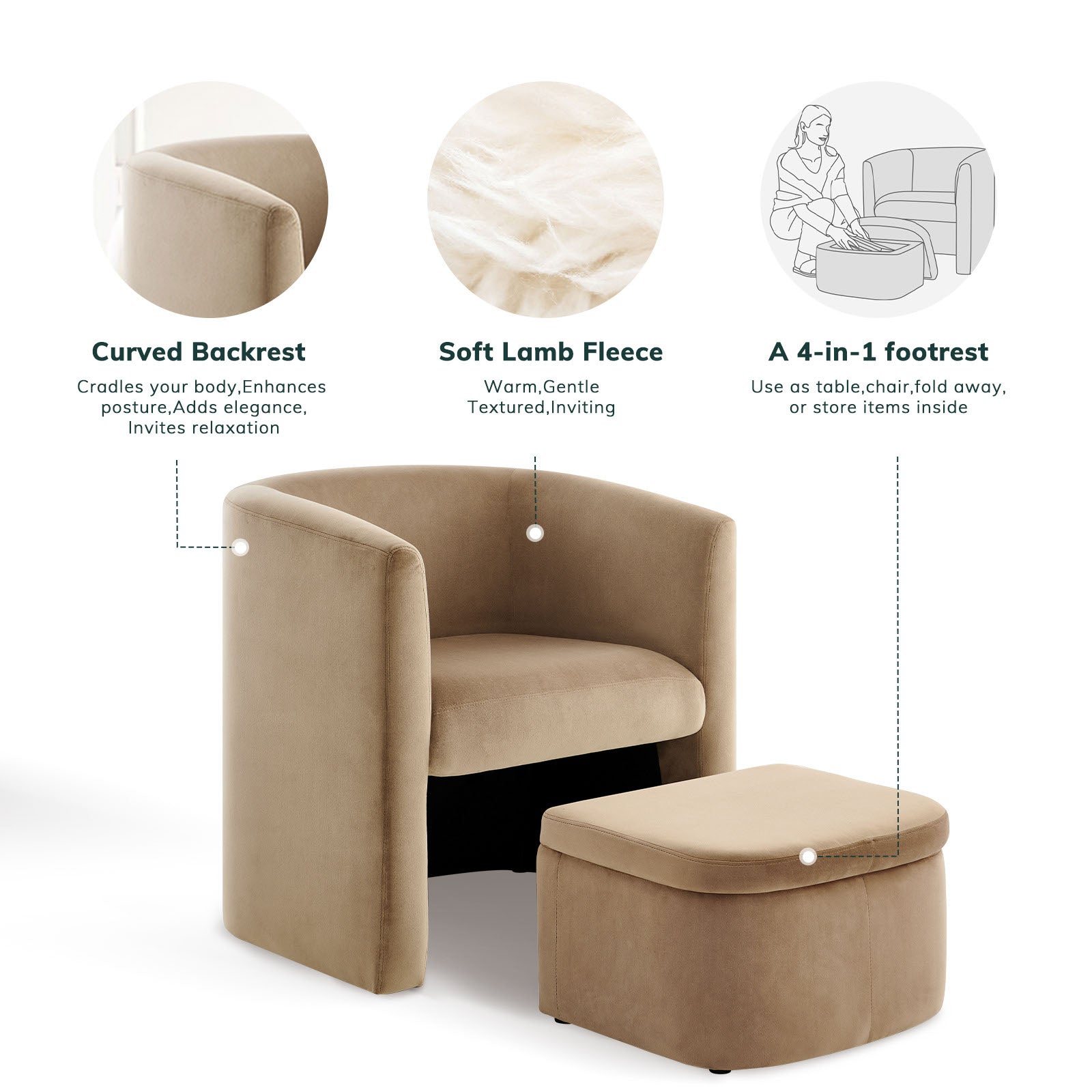 Chaise d'appoint minimaliste contemporaine COLAMY NUIA