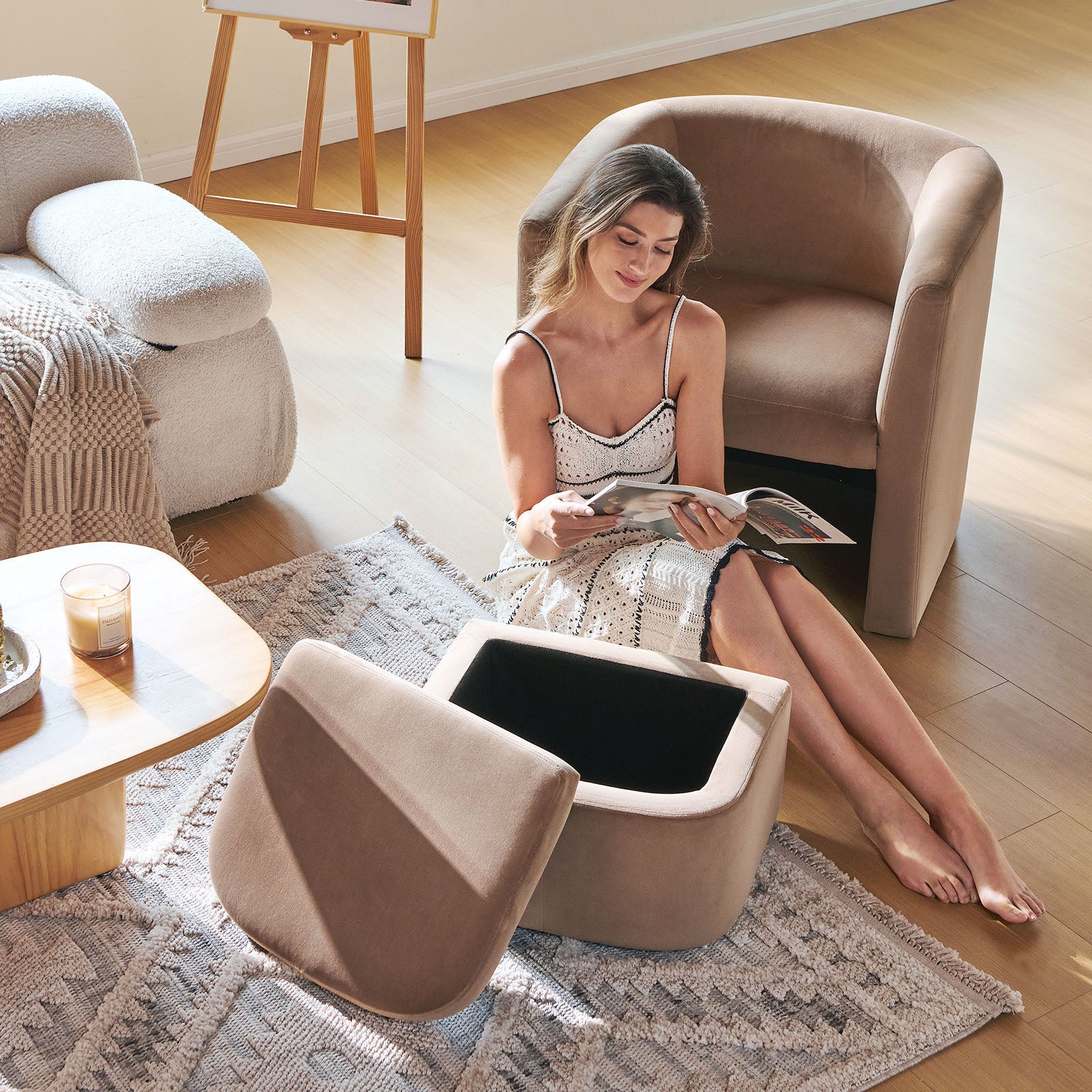 Chaise d'appoint minimaliste contemporaine COLAMY NUIA