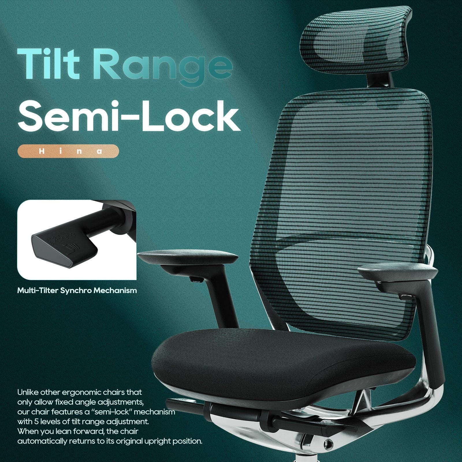 COLAMY HINA Modern Ergonomic Office Chair