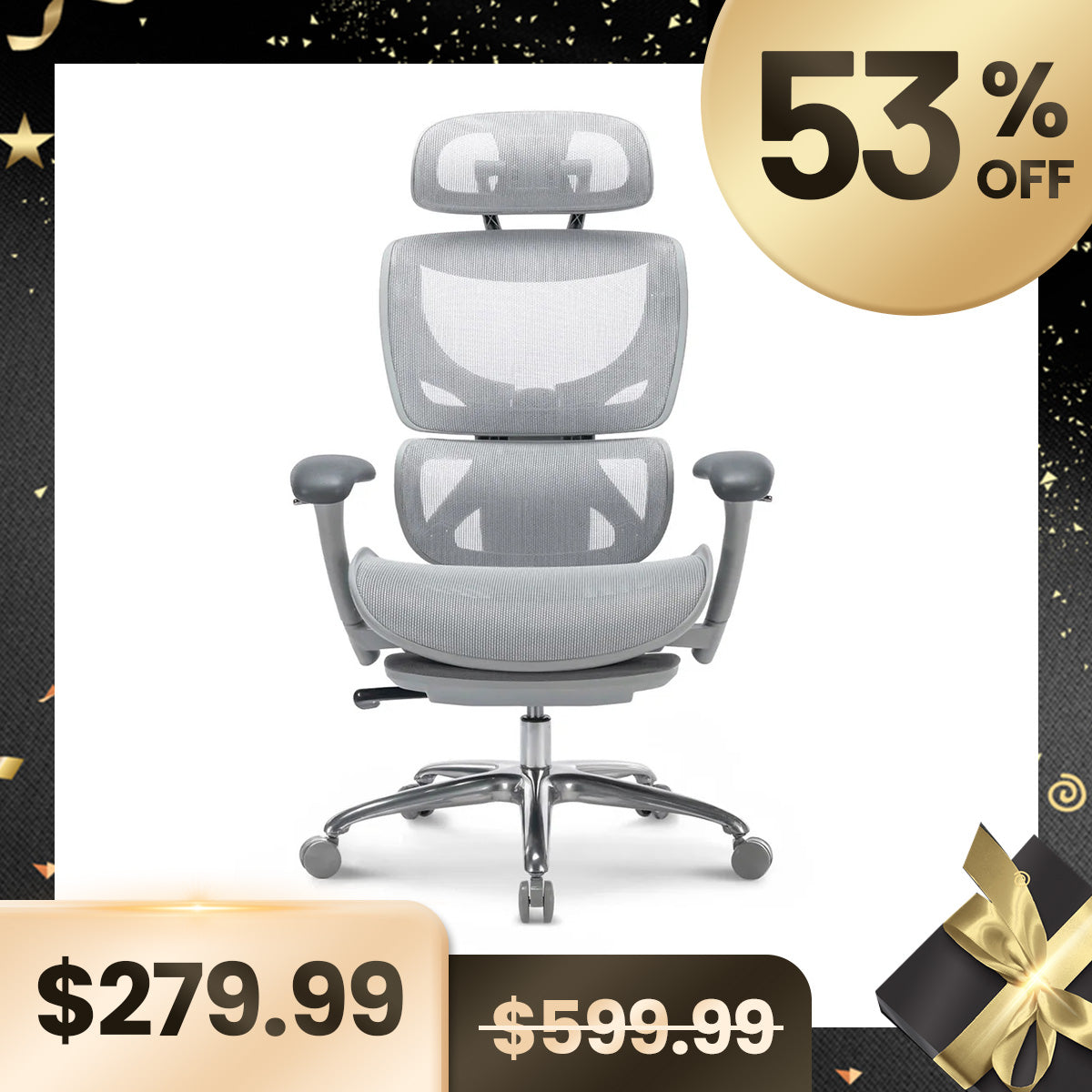 COLAMY AERIX Futuristic Ergonomic Office Chair