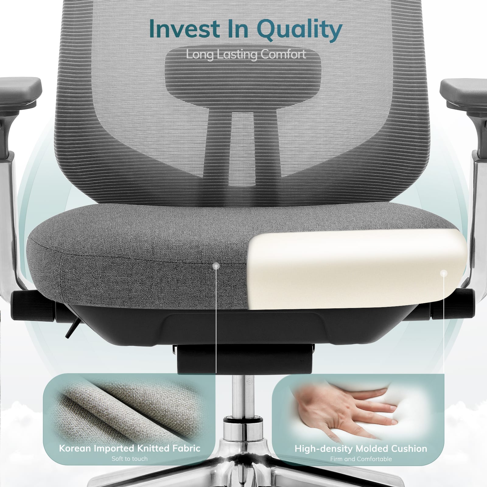 Chaise de bureau ergonomique exécutive COLAMY ATLAS