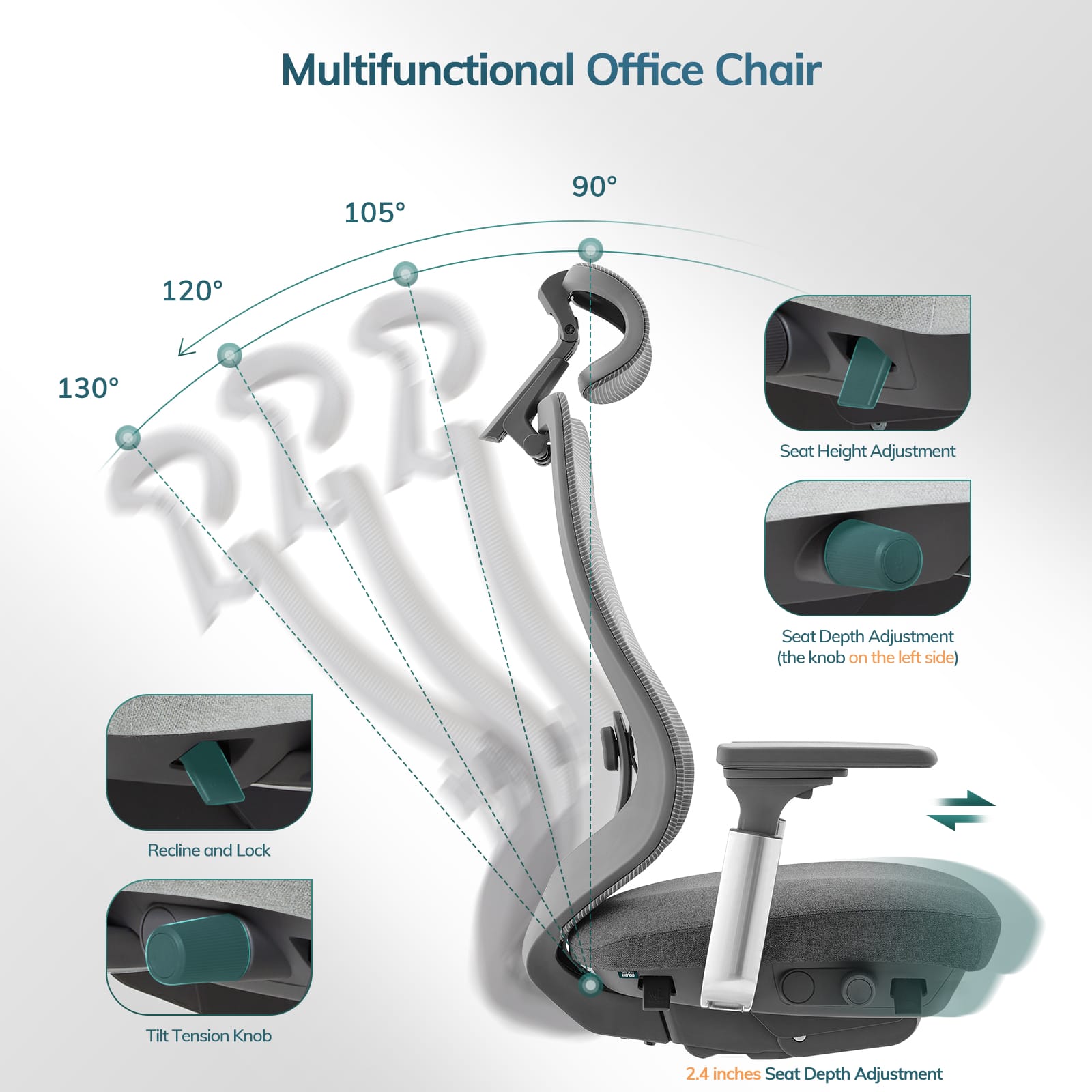 COLAMY ATLAS Executive Ergonomic Office Chair