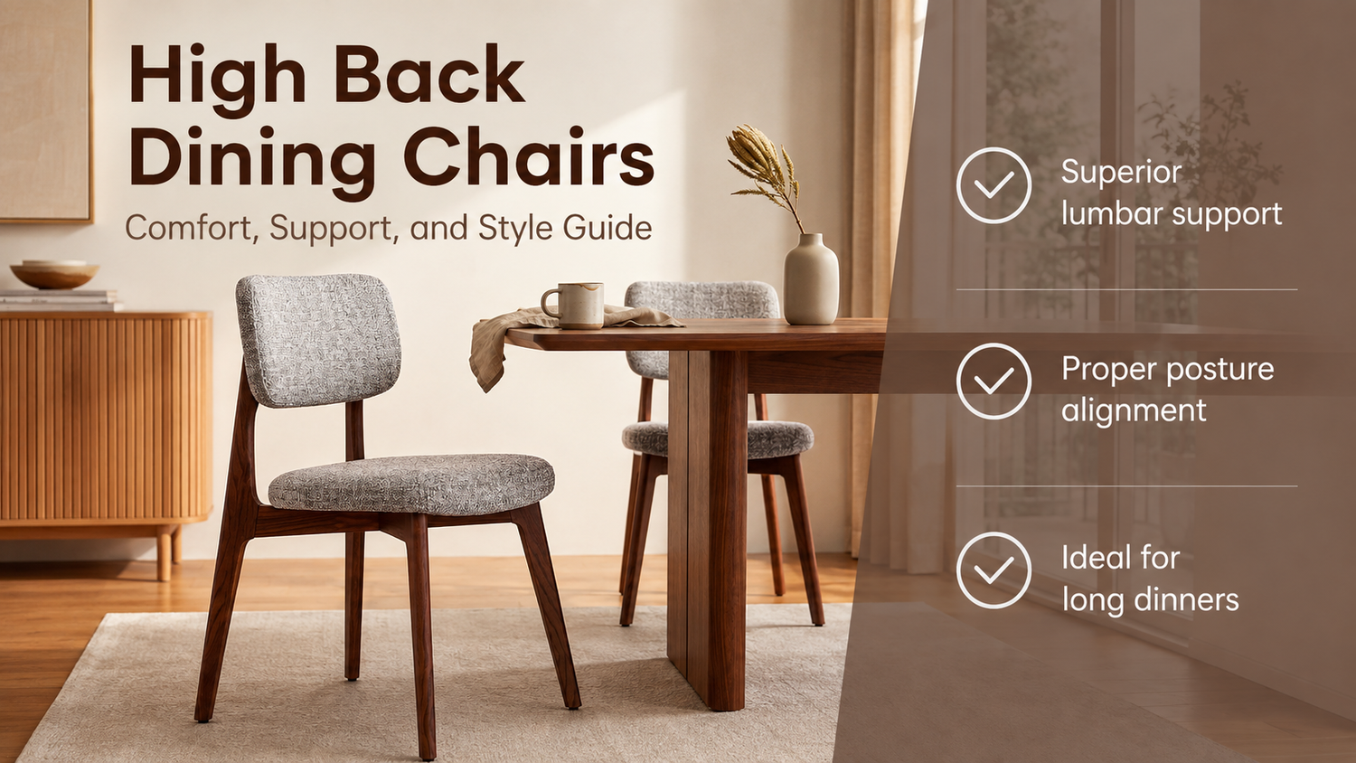 High Back Dining Chairs: Comfort, Support, and Style for Canadian Homes