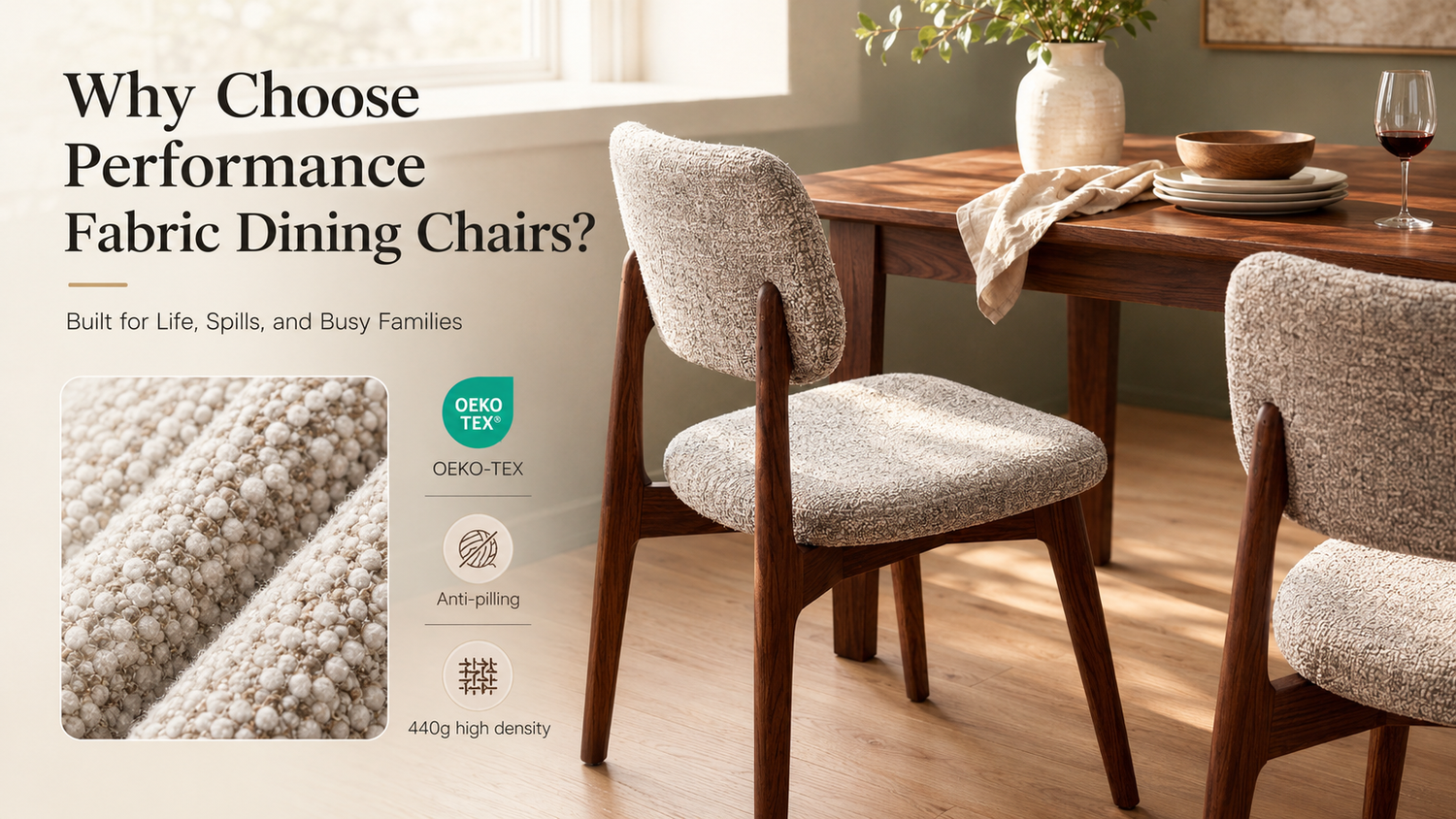 Performance Fabric Dining Chairs: The Ultimate Guide to the Best Material for Busy Homes