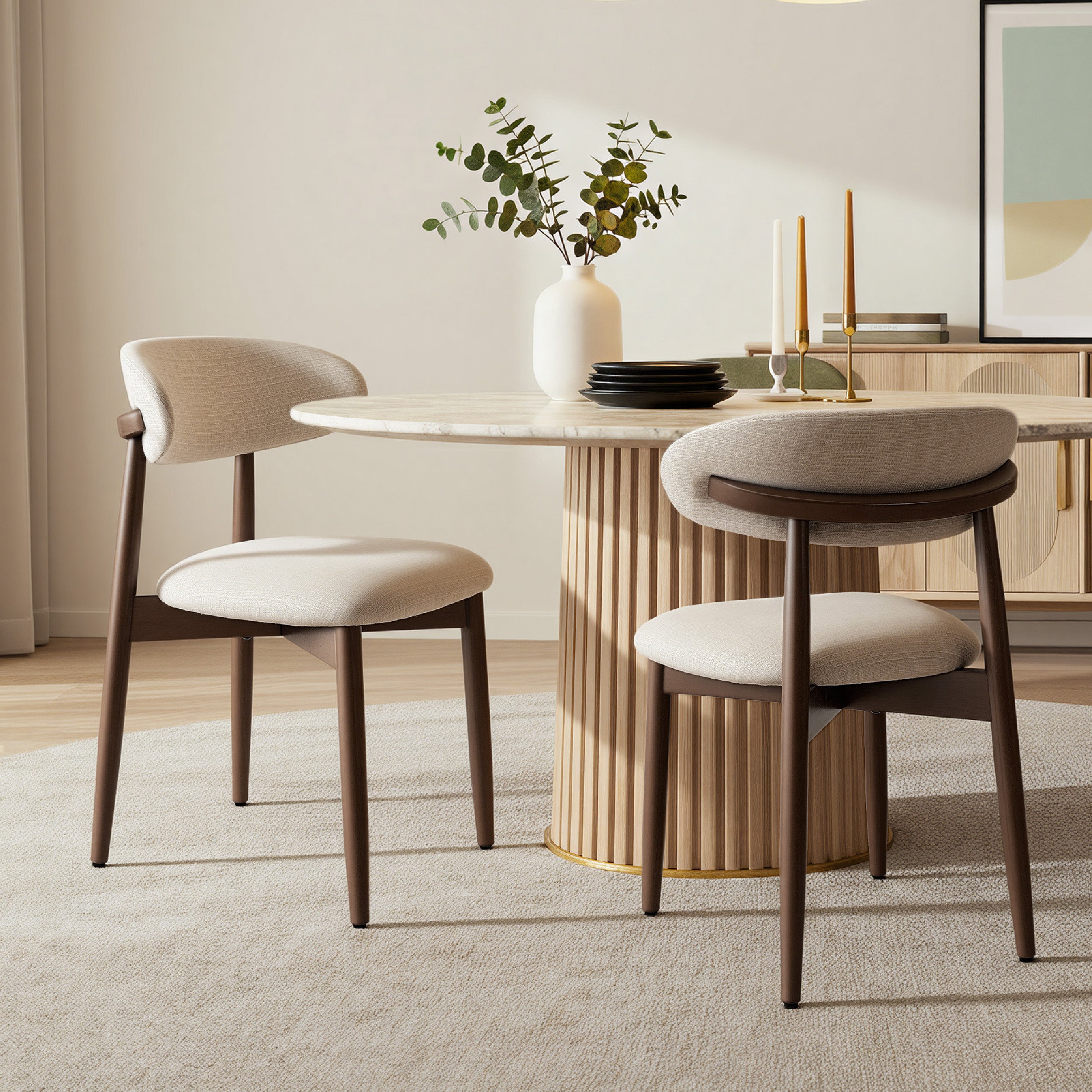 COLAMY NOYA Mid-Century Modern Dining Chair