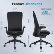 COLAMY Neza Ergonomic Mesh Office Chair Cap.300lbs