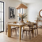 COLAMY VERSE 63" Dining Table with NOYA Dining Chairs Set for 4–6