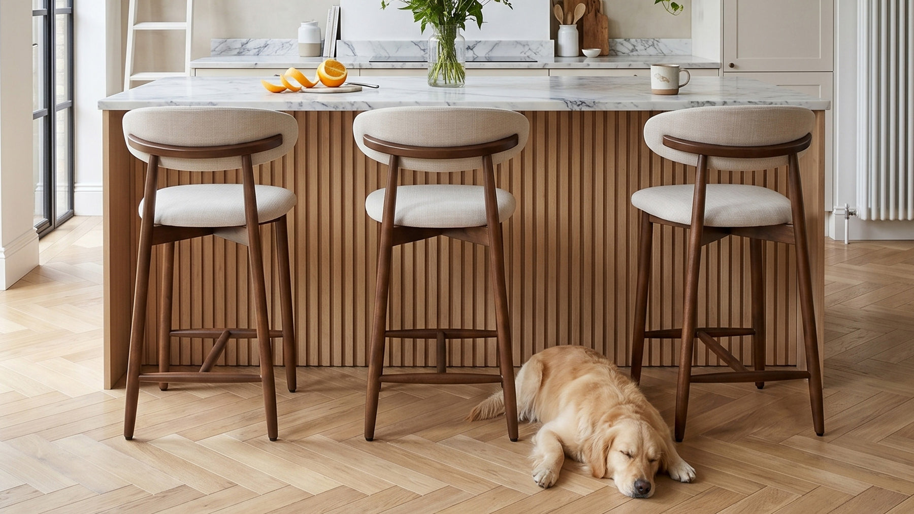 COLAMY ARLA Scandi Minimalist Bar Stool