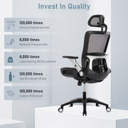 COLAMY 275lbs Executive High Back Mesh Office Chair with Footrest Model.2577