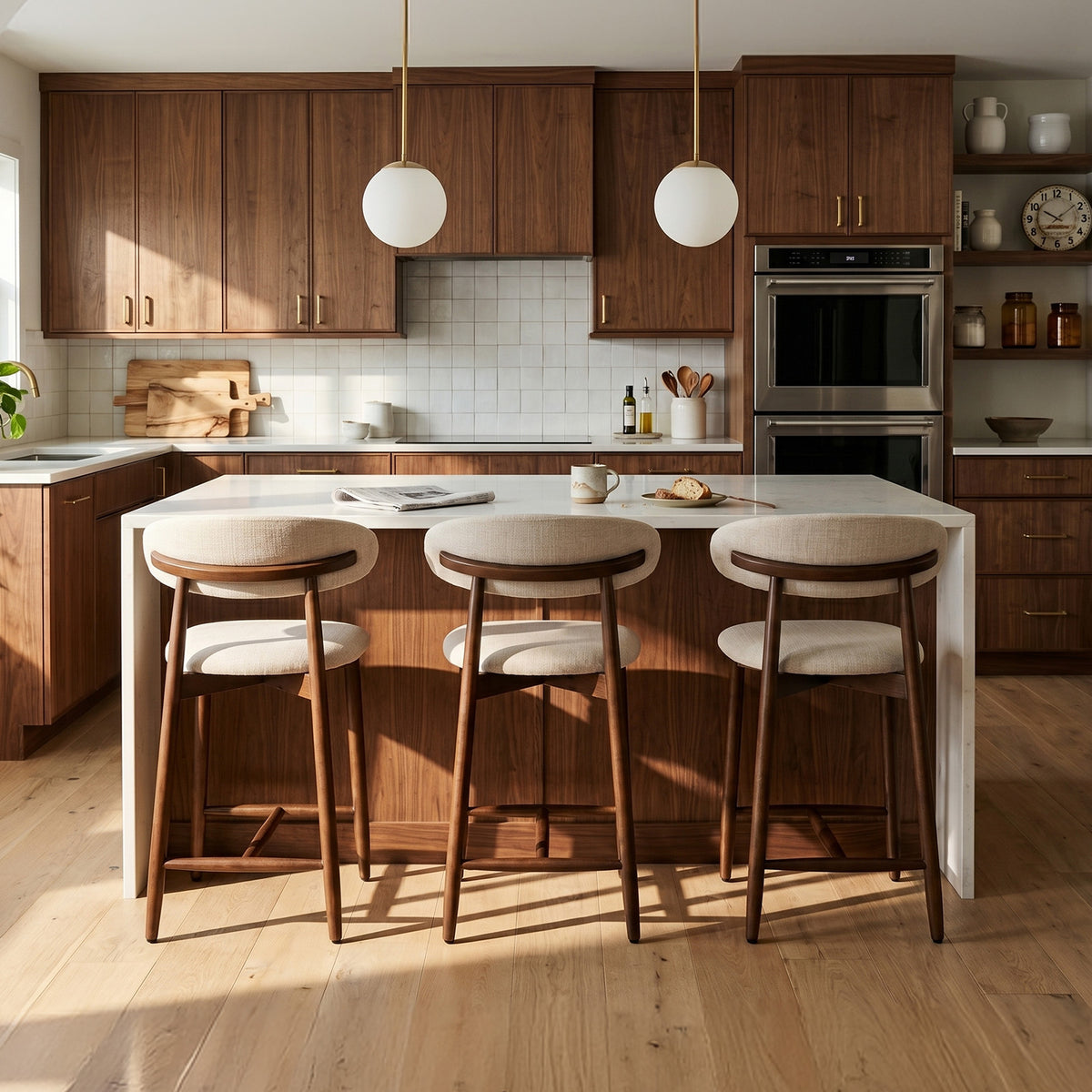 COLAMY ARLA Scandi Minimalist Bar Stool