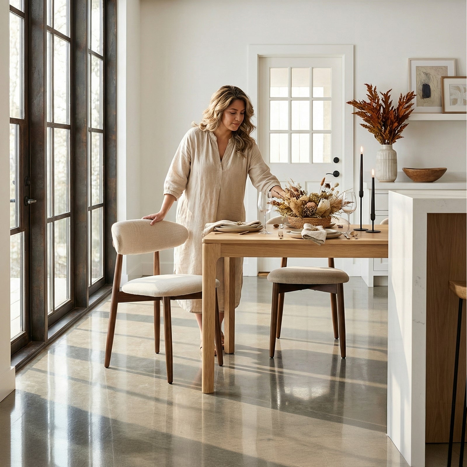 COLAMY NOYA Mid-Century Modern Dining Chair