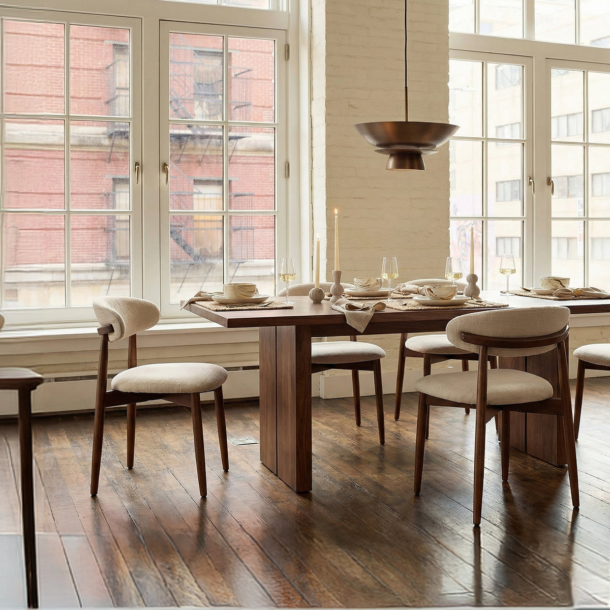 COLAMY NOYA Mid-Century Modern Dining Chair