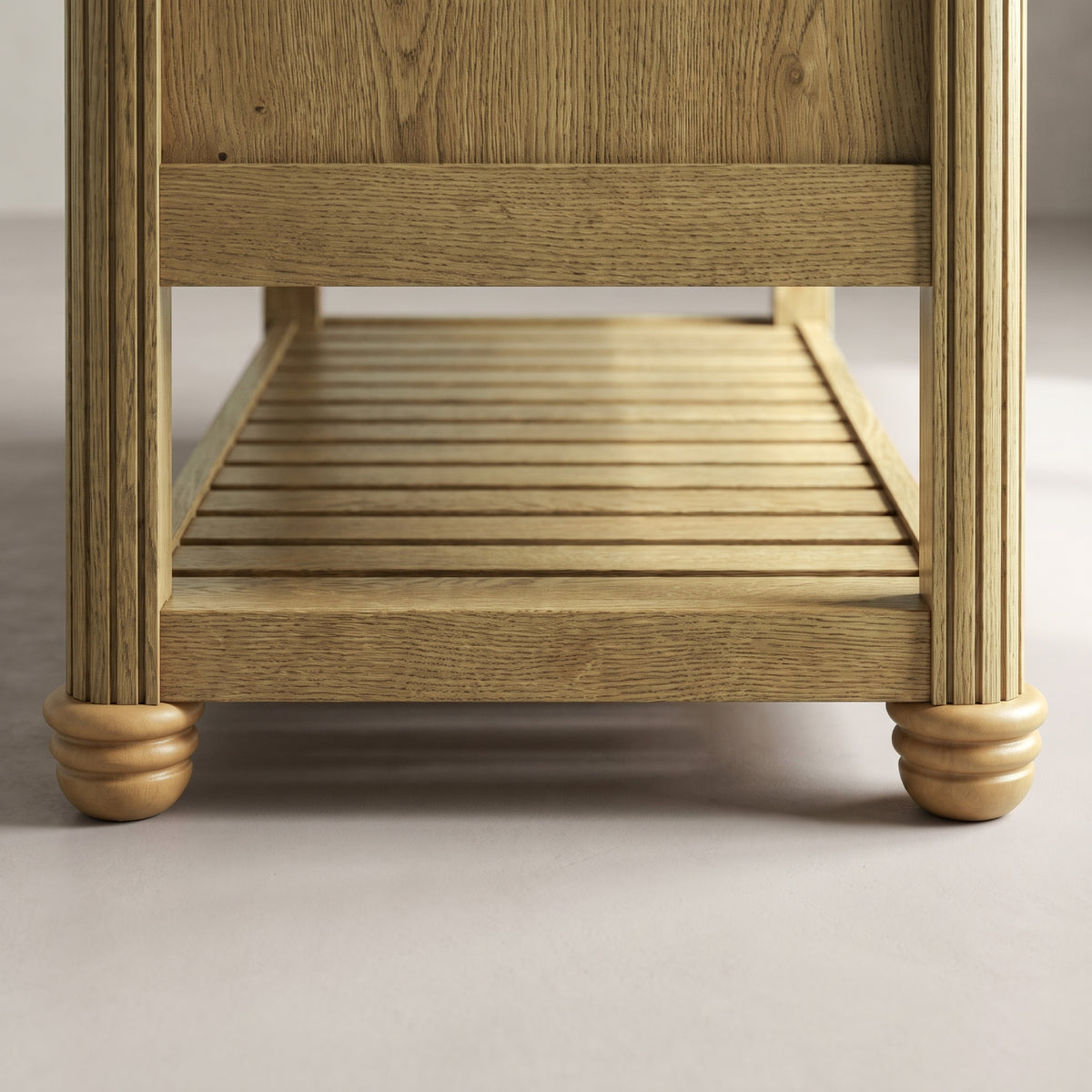 COLAMY VERSE 47.2" Fluted Storage Coffee Table with 2 Drawers & Open Shelf