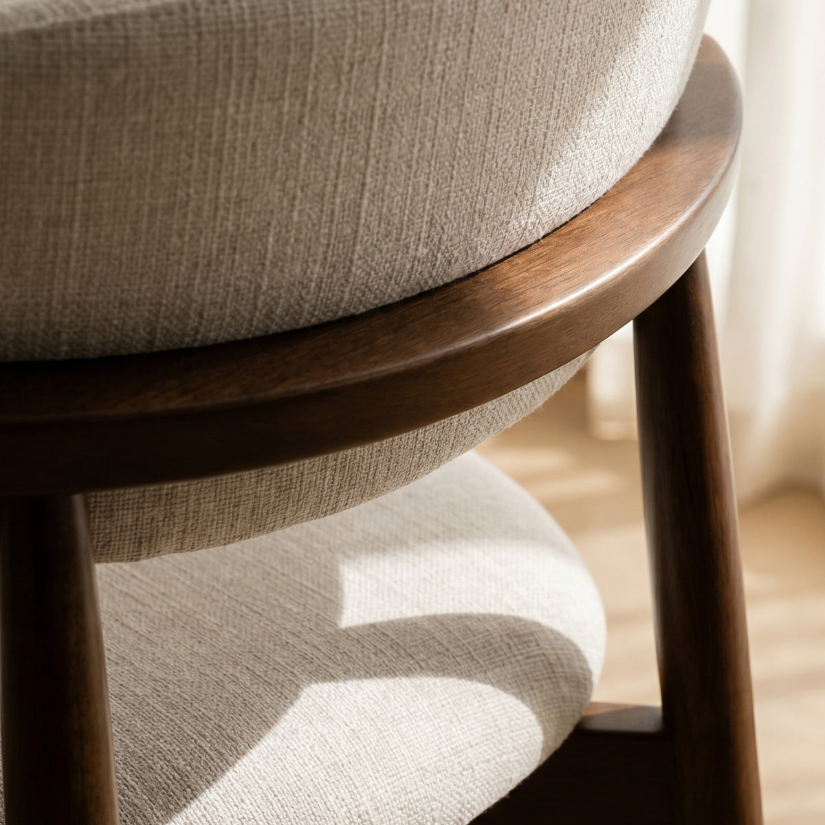 COLAMY ARLA Scandi Minimalist Bar Stool