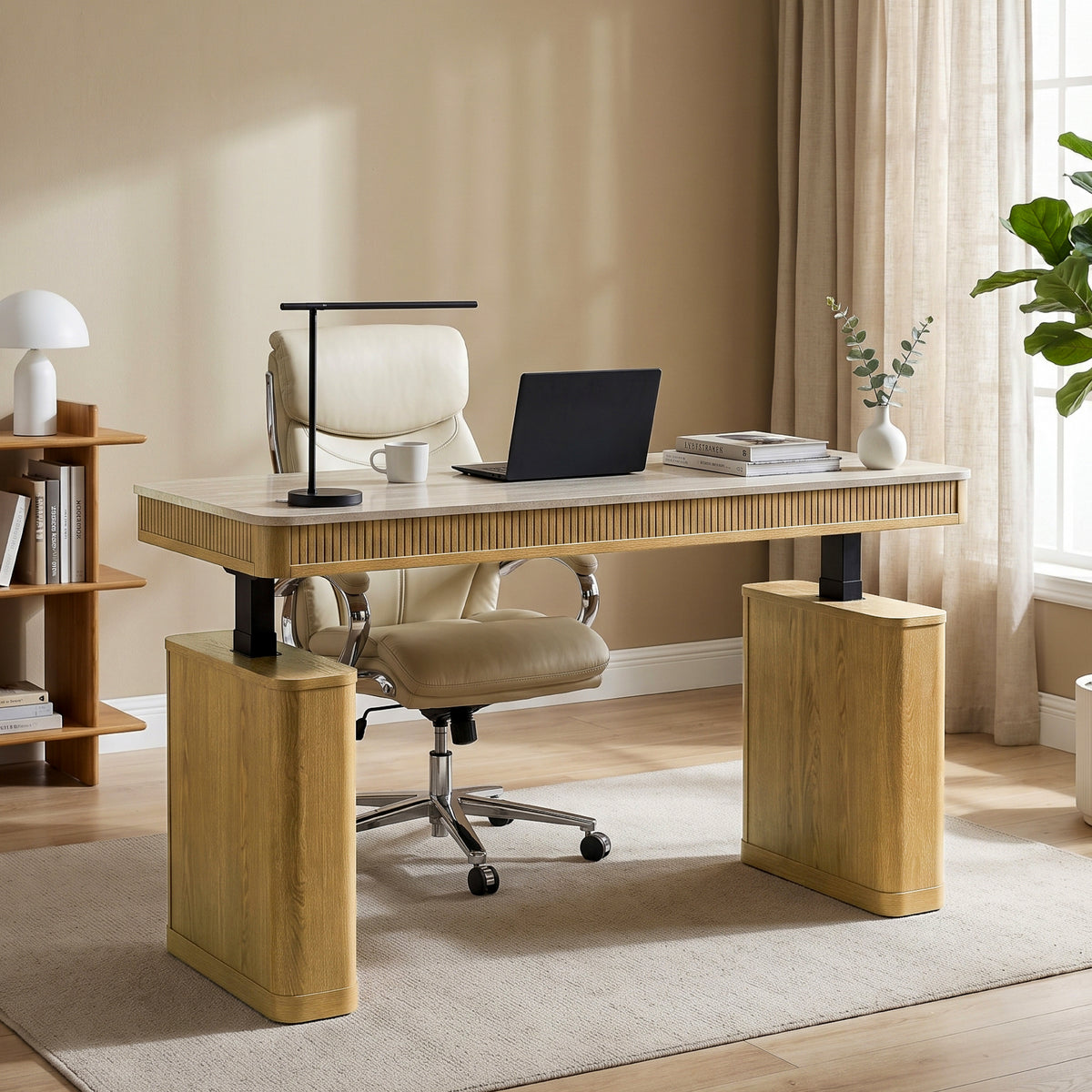 COLAMY VERSE Electric Standing Desk with Storage