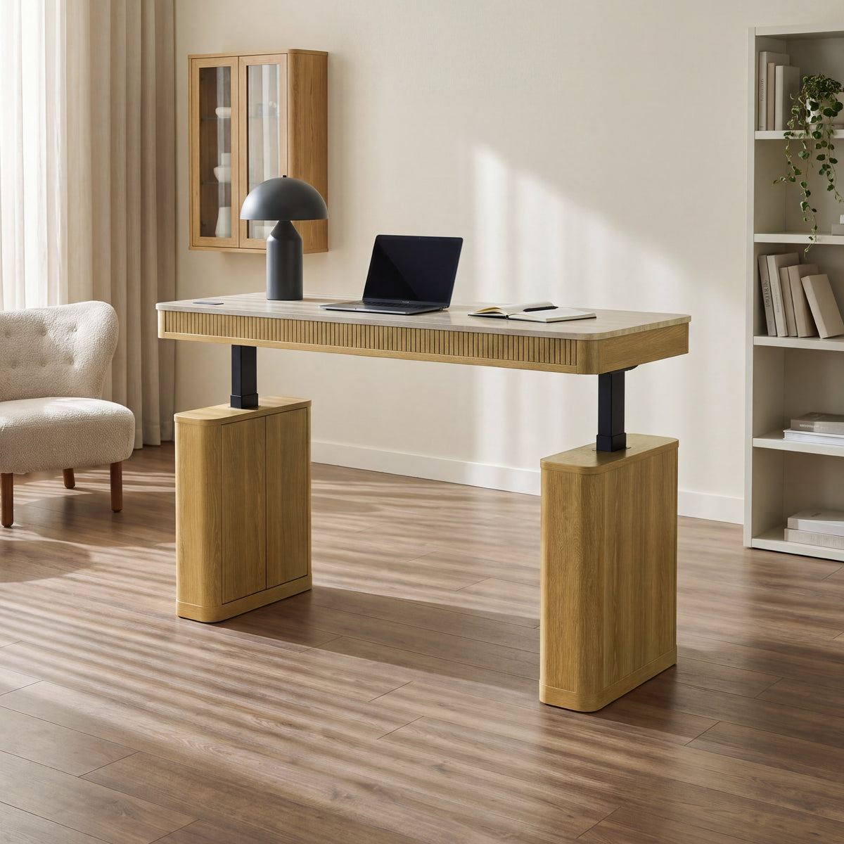 COLAMY VERSE Electric Standing Desk with Storage