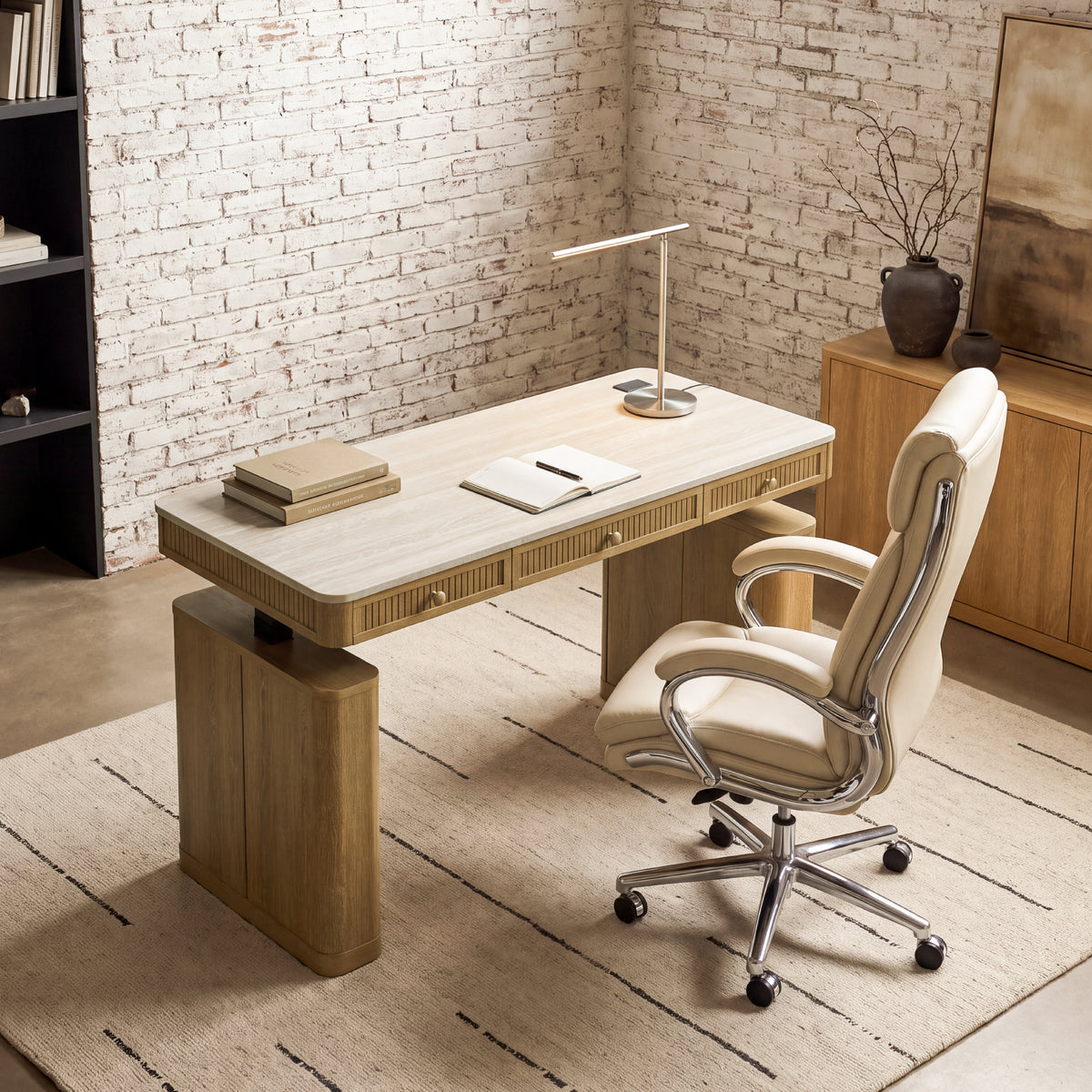 COLAMY VERSE Electric Standing Desk with Storage