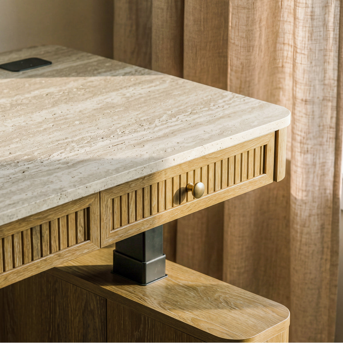 COLAMY VERSE Electric Standing Desk with Storage
