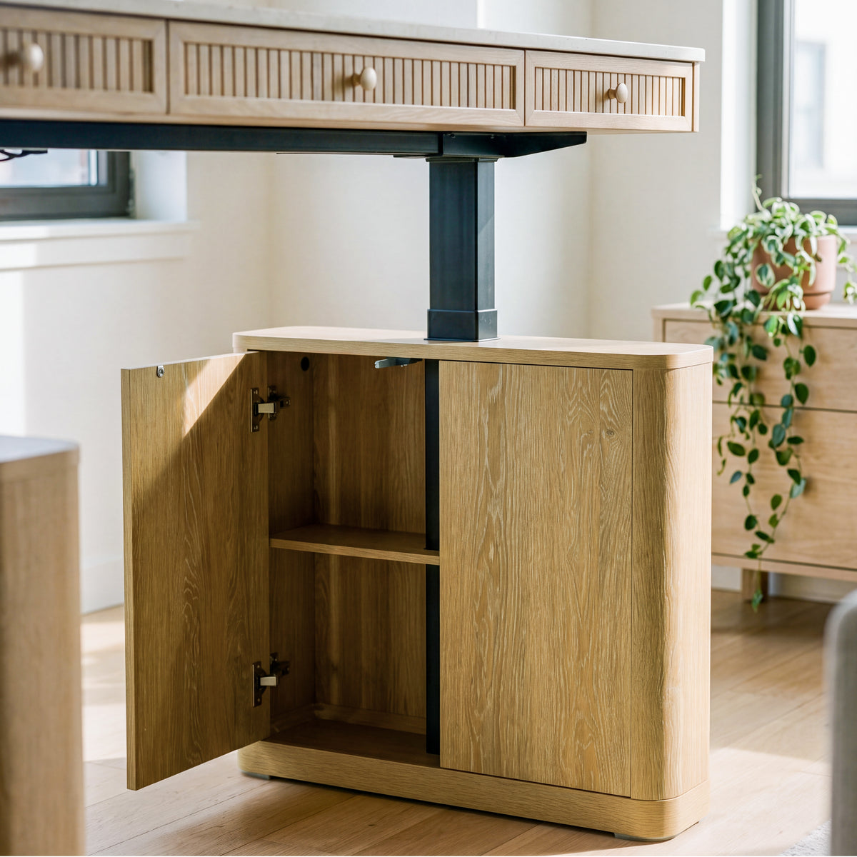 COLAMY VERSE Electric Standing Desk with Storage